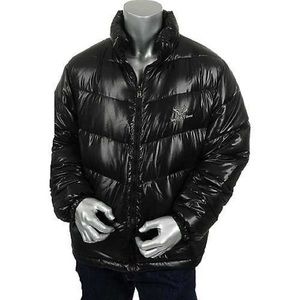 Triple fat goose reversible down jacket.